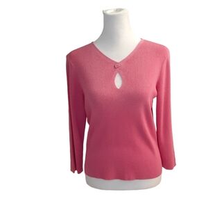 Sigrid Olsen pink sweater. Size S sport